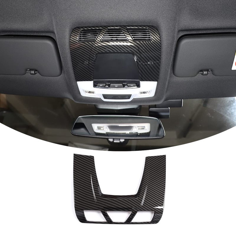 Car Top Reading Light Cover Compatible with Toyota Supra GR A90 A91 MK5 20192025 Roof Reading Light Trim Cover Auto Inner Front Reading Lamp Frame Decoration Carbon Fiber Pattern